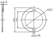 A22NE-PD / A22NE-P / A22E 外形尺寸 66 