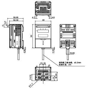 ZS-L 外形尺寸 9 ZS-DSU□1_Dim