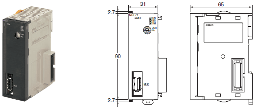 CJ1W-NC□71 外形尺寸 2 CJ1W-NC271_Dim