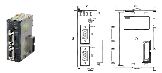 CJ1W-SCU 外形尺寸 2 CJ1W-SCU22_Dim