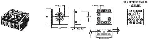 E5CN, E5CN-U 外形尺寸 23 