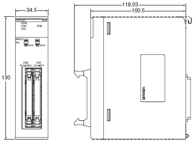 CS1W-AD 外形尺寸 4 