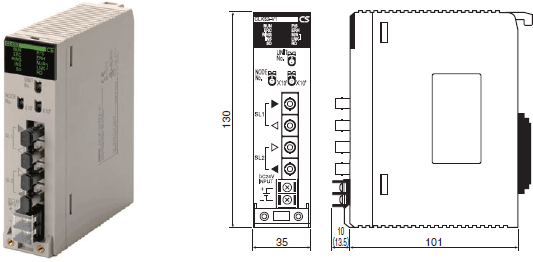 CS1W-CLK 外形尺寸 6 CS1W-CLK53_Dim