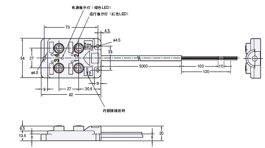 XW3D 外形尺寸 2 XW3D-P45[]-G11_Dim