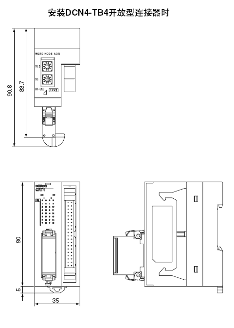 CRT1-VID32ML(-1) / VOD32ML(-1) / VMD32ML(-1) 外形尺寸 2 CRT1-VID32ML (-1)_Dim