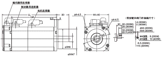 R88M-K, R88D-KN□-ECT 外形尺寸 28 