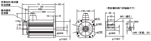 R88M-K, R88D-KT 外形尺寸 40 