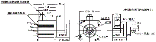 R88M-K, R88D-KT 外形尺寸 57 