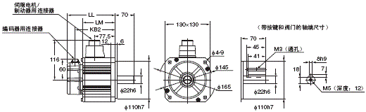 R88M-K, R88D-KT 外形尺寸 83 