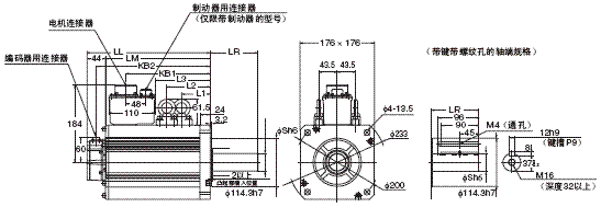 R88M-K, R88D-KT 外形尺寸 104 