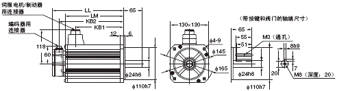 R88M-K, R88D-KN□-ML2 外形尺寸 46 