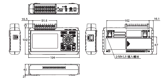 ZR-RX25 外形尺寸 1 