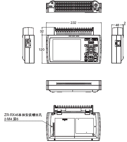 ZR-RX45 外形尺寸 1 