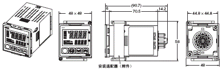 E5□Z 外形尺寸 4 