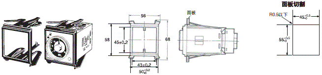 H3BA-X 外形尺寸 5 