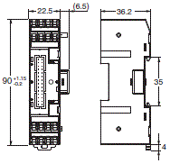 E5DC-800/E5DC-B-800 外形尺寸 7 