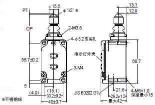 WL-N / WLG 外形尺寸 38 