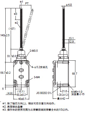 WL-N / WLG 外形尺寸 73 