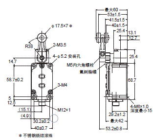 WL-N / WLG 外形尺寸 162 