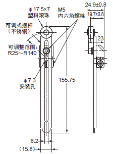 WL-N / WLG 外形尺寸 207 