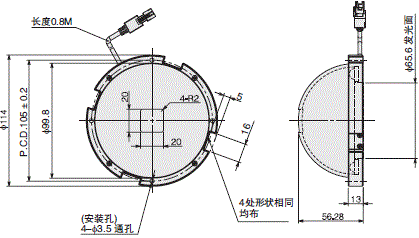 FLV系列 外形尺寸 68 