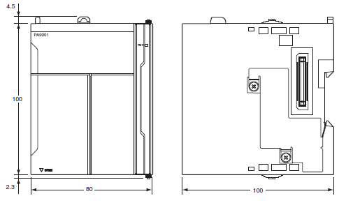 NX-PA / PD 外形尺寸 1 