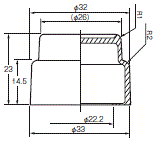 A22NN / A22NL 外形尺寸 56 