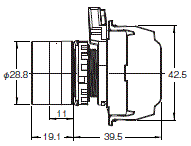 A22NN / A22NL 外形尺寸 19 