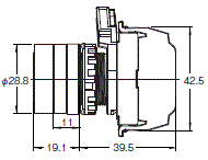 A22NN / A22NL 外形尺寸 9 