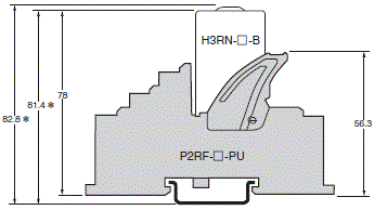 H3RN-□-B 外形尺寸 5 