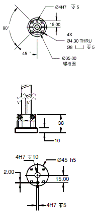 Cobra 350 外形尺寸 3 