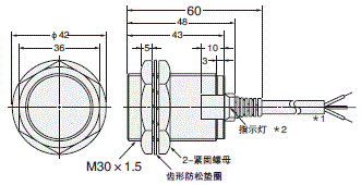 E2EQ-□-IL□ 外形尺寸 4 