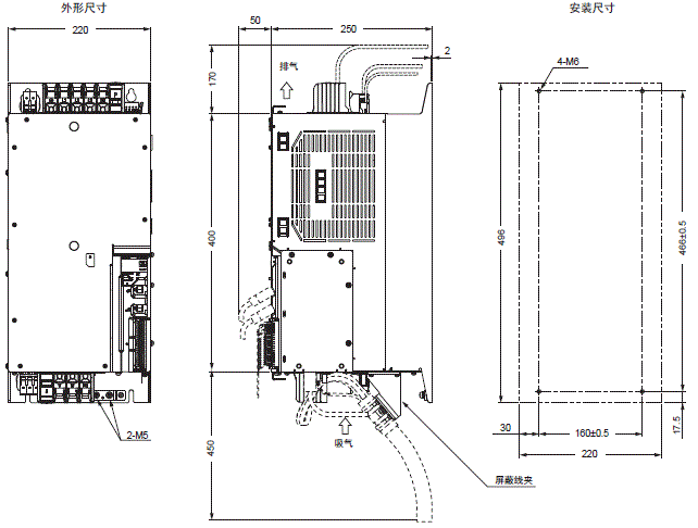 R88M-1□ / R88D-1SN□-ECT 外形尺寸 7 