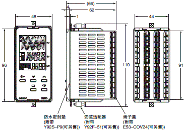 E5ED 外形尺寸 2 