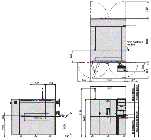 VT-X750 外形尺寸 1 