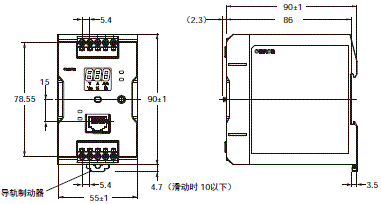 S8VK-X 外形尺寸 3 