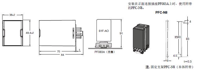 61F-AO 外形尺寸 1 