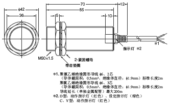 E2E2 外形尺寸 14 E2E2-X10D□_Dim