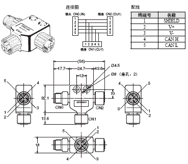 DCA2 / DCN3 / XS4 外形尺寸 11 DCN2-1_Dim