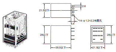 MY 外形尺寸 23 Socket for MY_Dim7