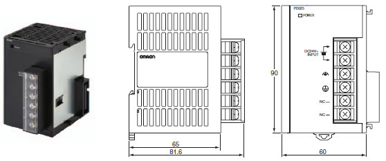 CJ1W-PA / PD 外形尺寸 8 CJ1W-PD025_Dim