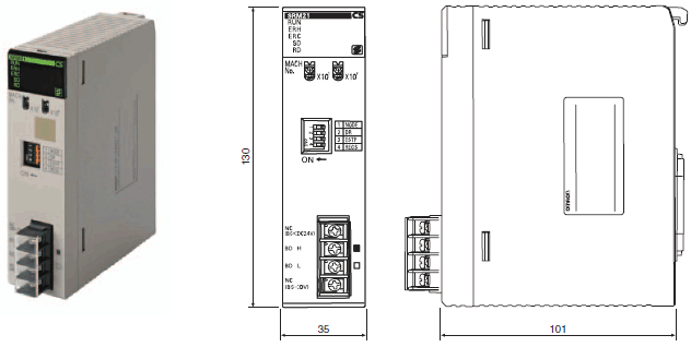 CS1W-SRM21 外形尺寸 2 CS1W-SRM21_Dim