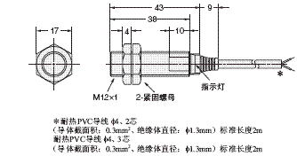 E2EH 外形尺寸 4 E2EH-X3□□