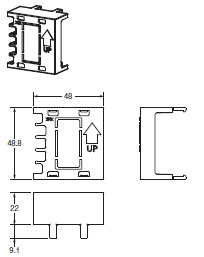 E5CN, E5CN-U 外形尺寸 7 