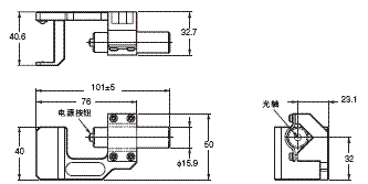 F3SJ系列 外形尺寸 151 F39-PTJ_Dim