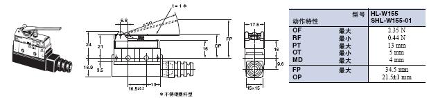 SHL 外形尺寸 14 SHL-W155_Dim